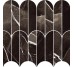 Allmarble Calacatta Black Mosaico Ventaglio Lux 298x298 MEZR Marazzi