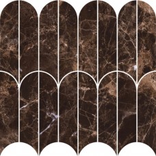 Allmarble Emperador Mosaico Ventaglio Lux 298x298 MEZL