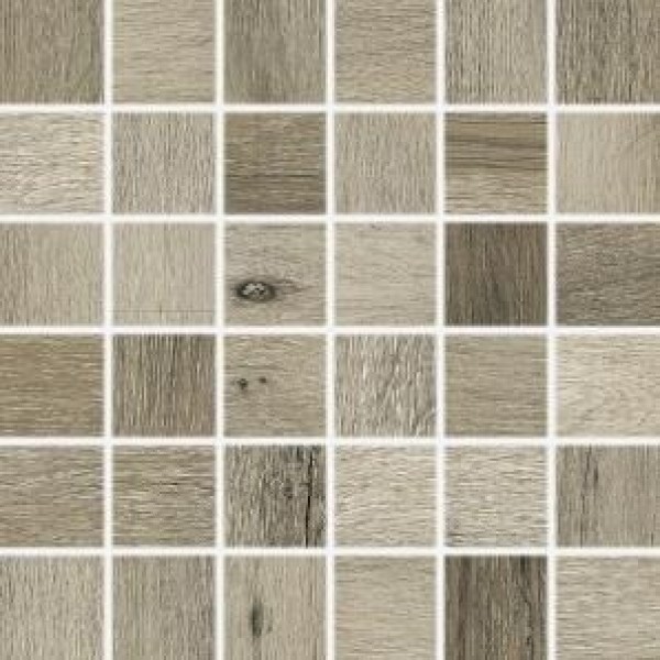 Saloon Dark Brown Mosaic 5x5 298x298 DDM05748 Rako