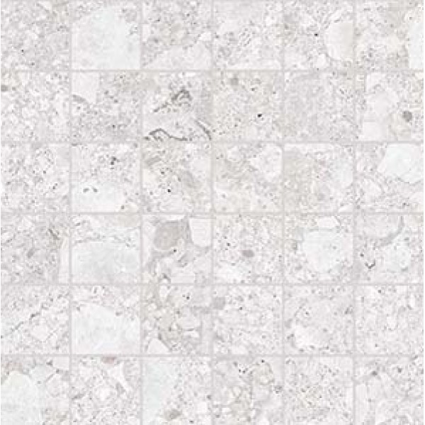 Rave Rice Mosaic 5x5 298x298 White-Grey DDM05899 Rako