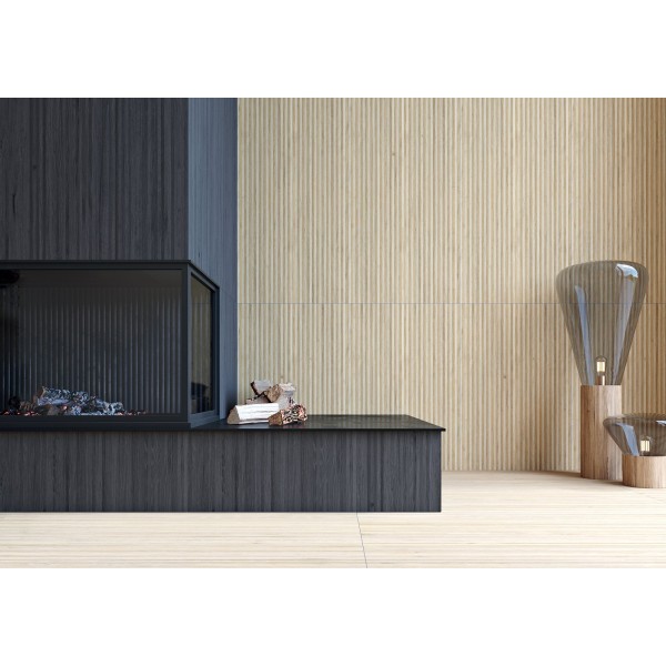 Plywood Burn 1198x598 Rect Dark Brown DAKV1844 Rako