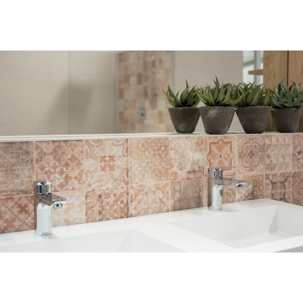 Piazzetta Brown Decor 598x298 Rect WARVK262 Rako