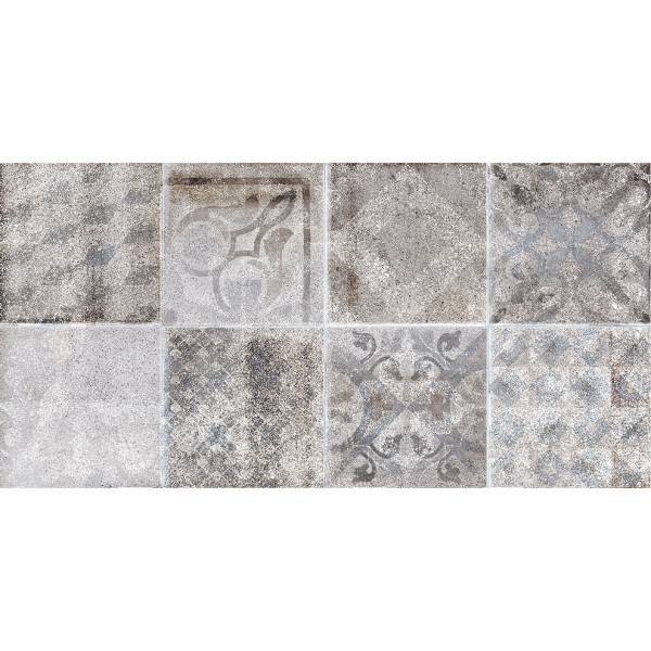Piazzetta Grey Decor 598x298 Rect WARVK263 Rako