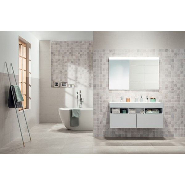 Piazzetta Light Grey 598x298 Rect WARVK261 Rako