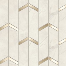 Marvel X Calacatta Perla Mosaico Chevronato Lappato 192x463 AF8Y
