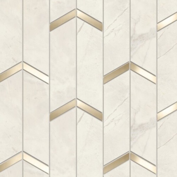 Marvel X Calacatta Perla Mosaico Chevronato Lappato 192x463 AF8Y Atlas Concorde
