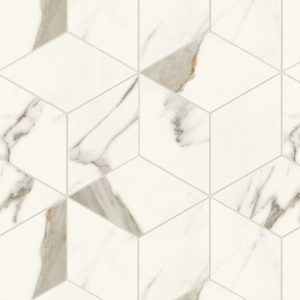 Marvel X Calacatta Sublime Mosaico Esagono Silk 300x350 AF8M Atlas Concorde