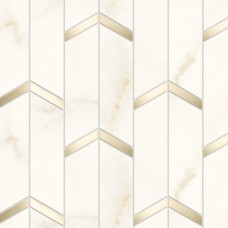 Marvel X Calacatta Apuano Mosaico Chevronato Lappato 192x463 AF8W
