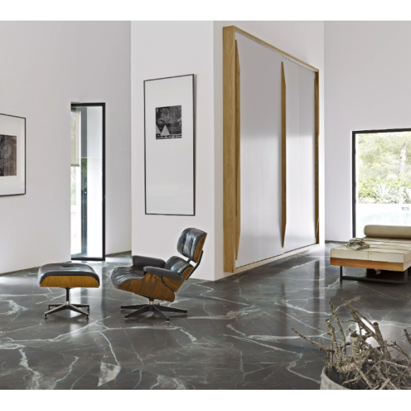 Stones & More 2.0 Stone Calacatta Black Glossy/Ret 600x1200 756232 Florim