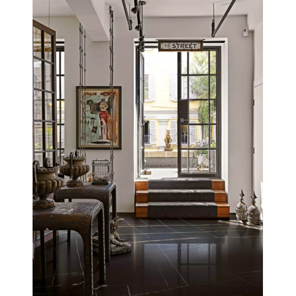 Stones & More 2.0 Stone Sahara Noir Glossy/Ret 800x1800 752797 Florim