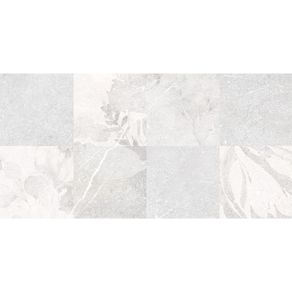 Fly Decor Patch Mist 598x298 Rect Light Grey WIKVK882 Rako