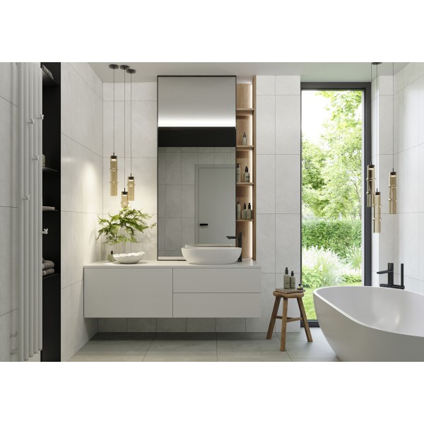 Fly Mist 598x298 Rect Light Grey DAKSR882 Rako