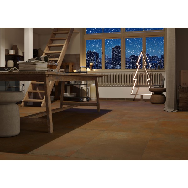 Craft Pottery 598x598 Rect Brown-Red DAS62892 Rako