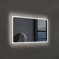 Зеркало RESIA с фоновой подсветкой прямоугольная с матовой рамкой