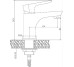 Змішувач для раковини Invena Dokos BU-19-002 білий\хром