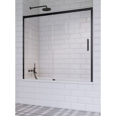 Шторка на ванну Idea Black PN DWJ 1700Rx1500 чорний/прозоре