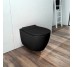 Унітаз підвісний безобідковий  DiMarco Dama di Venezia із сидінням Slim Soft Close, matt black (DM2I001MB)