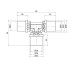 Трійник прес Icma 20х26х20 №406