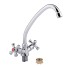 Змішувач для кухні Lidz Lamb 271F двохвентильний LDLAM271FCRM21889 Chrome