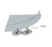 Полиця кутова Lidz Oreo 1001 скляна LDORE1001CRM22180 Chrome