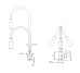 Смеситель для кухни Lidz Aria 015F31 с гибким изливом (k35) LDARI015F31BNK31872 BNK