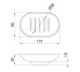Мильниця Lidz Oreo 0210 (матове скло) LDORE0210CRM32454 Chrome