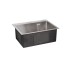 Мойка для кухни интегрированная Lidz Handmade H5045 (LDH5045BRU35383) Brushed Steel 3,0/1,0  мм