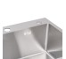 Мойка для кухни интегрированная Lidz Handmade H5045 (LDH5045BRU35383) Brushed Steel 3,0/1,0  мм