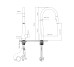 Смеситель для кухни Qtap Evicka с выдвижным изливом QTEVI91103UN Brushed Nickel PVD