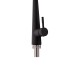 Смеситель для кухни Qtap Evicka с выдвижным изливом QTEVI9135103UB Black Matt