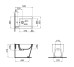 Біде підлогове Qtap Crow 545х360х410 White QT05443370W