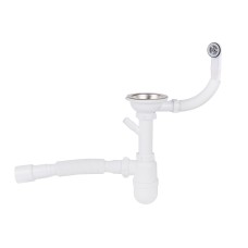 Сифон для кухонної мийки (WHI) 60 08 E001 01 ECO з круглим переливом (вихід 50 мм) Lidz сантехніка — сторінка 5