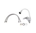 Змішувач для кухні Lidz Tani 008F3 з гнучким виливом (k40) LDTAN008F3WCR37037 Chrome/White