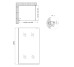 Душова перегородка Qtap Walk-In Standard CRM201.C8 100х200 см, скло Clear 8 мм, покриття CalcLess