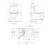 Унитаз-компакт Qtap Presto безободковый с сиденьем Soft-close QT24221217AW