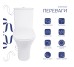 Унитаз-компакт Qtap Presto безободковый с сиденьем Soft-close QT24221217AW