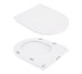 Унитаз-компакт Qtap Presto безободковый с сиденьем Soft-close QT24221217AW