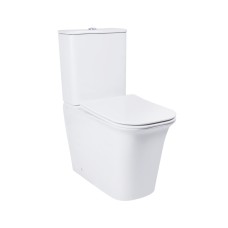 Унітаз-компакт Nando безобідковий з сидінням Soft-close QT12221222AW Унітаз-компакт Nando безобідковий з сидінням Soft-close QT12221222AW