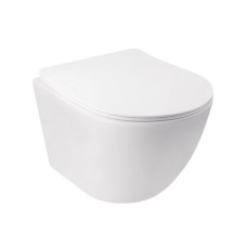 Унітаз підвісний Jay безободковий Ultra Quiet з сидінням Soft-close QT07335177W