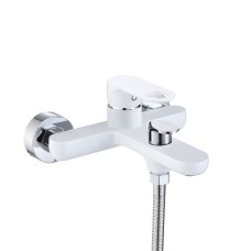 Змішувач для ванни Jay (з душовим гарнітуром) QTJAY259CRW45553 Chrome/White
