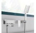 Смеситель для ванны Qtap Swan Cascada с поворотным изливом (c душевым гарнитуром) QTSWA260CRM45565 Chrome