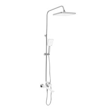 Душова система універсальна Presto на три споживача (з виливом) QTPRE111CRW45580 Chrome/White Душові системи — сторінка 9