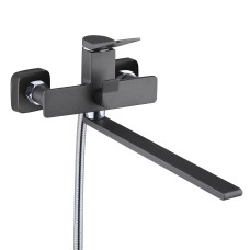 Змішувач для ванни Presto з довгим поворотним виливом (з душовим гарнітуром) QTPRE2601GRP45583 Graphite Змішувач для ванни Presto з довгим поворотним виливом (з душовим гарнітуром) QTPRE2601GRP45583 Graphite
