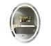 Дзеркало Qtap Mideya  500х700 з LED-підсвічуванням Touch,  з антизапотіванням, з годинником, димером, рег. яскравості  QT2078NCR5070W