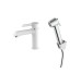 Змішувач для раковини Qtap Grand (з гігієнічним душем) QTGRA272CRW45671 Chrome/White