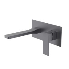 Смеситель для раковины Gemini скрытого монтажа QTGEM273GMB45695 Gunmetal Black PVD