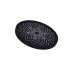 Лійка для верхнього душу Qtap Hlavova D 230 мм округла QTHLA107BLM45788 Black Matt