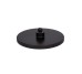 Лійка для верхнього душу Qtap Hlavova D 230 мм округла QTHLA107BLM45788 Black Matt