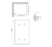 Душова перегородка Qtap Walk-In Standard BLM2011.C8 100х200 см, скло Clear 8 мм, покриття CalcLess