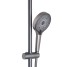 Душова система універсальна Qtap Slavonice на три споживача (з виливом) QTSLA111GMB45910 Gunmetal Black PVD
